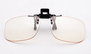 Clip On Blaulichtfilter blockierende Brille Büro Computer Anti UV Zugentlastung - Bild 1 von 6