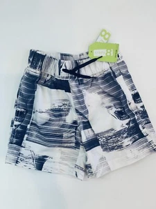 Crazy 8 Toddler Boys Swim Shorts Trunks 2T Sharks Black White New NWT Swimming - Picture 1 of 4