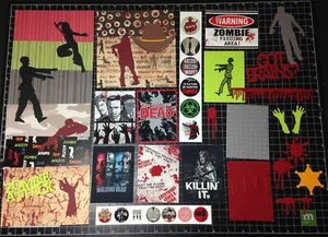 Walking Dead Scrapbook Kit! Project Life, Paper, die cuts, Zombie Attack, - Picture 1 of 1