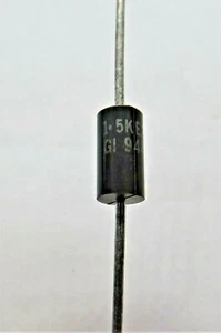 GENERAL INSTRUMENTS 1.5KE27CA 27V TVS DIODE 1500W, DO-201AE 5-PC LOT - Picture 1 of 3