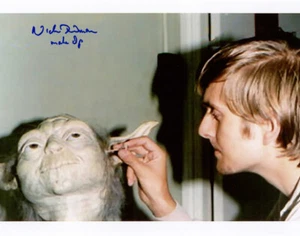 NICK DUDMAN SIGNED AUTOGRAPHED 11x14 PHOTO YODA MAKE UP STAR WARS BECKETT BAS - Picture 1 of 3