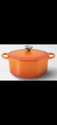 ~Le Creuset *NUEVO* Horno Holandés Redondo Signature de 7,25 Qt - Hierro Fundido -*Color Llama... Foto 1 de 4