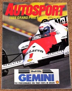 Autosport 1986 F1 REVISIÓN - Senna, perfil de Williams, póster Streiff Tyrrell 015 - Imagen 1 de 7