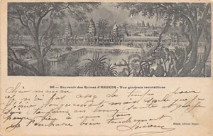 Cambogia - Memoria delle rovine di Angkor - Veduta generale ricostruita - Publ. Pl - Foto 1 di 2