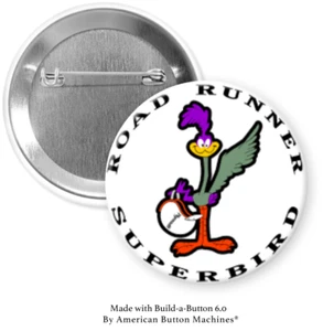 Plymouth Road Runner Superbird 2.25" Pinback Button Badge - Picture 1 of 1