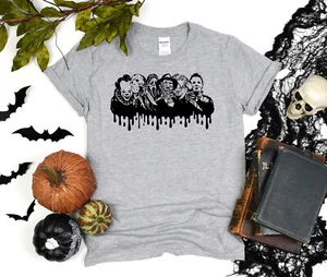 Horror Fan Gift, Halloween Horror Characters T-Shirt, Halloween Shirt, Halloween - Picture 1 of 10