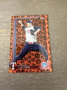 2025 Topps Update Series Jack Leiter Jack O' Lantern #US165 Rangers - Bild 1 von 2
