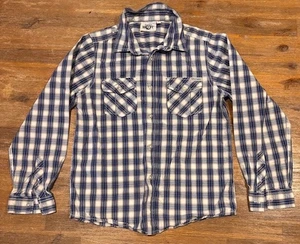 Boys size 9 PIPING HOT-Long Sleeve Shirt - Blue/White/Grey - Check - Dress Shirt - Picture 1 of 3