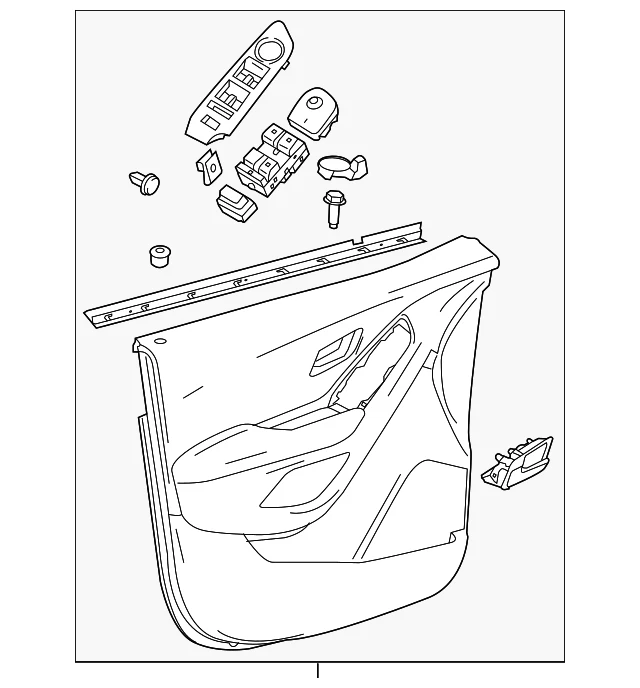 Genuine GM Door Trim Panel 42729323 Foto 1 de 2