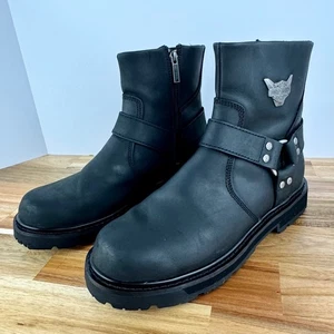 Harley Davidson Rambert Botines de Motocicleta para Hombres Cuero Negro Motociclista Talla 8M - Imagen 1 de 9