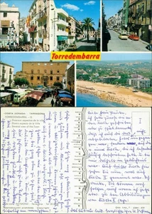 Postal Tarragona TORREDEMBARRA Tarjeta Multifoto Costa Dorada 1980 - Imagen 1 de 3