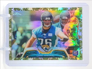 LUKE JOECKEL 2013 TOPPS CHROME FOOTBALL ROOKIE CAMO REFRACTOR RC /499 Q3152 - Picture 1 of 2