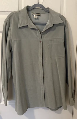 Notations Collared  Mid Length Pale Green Jacket 1X NWOT - Image 1 of 4