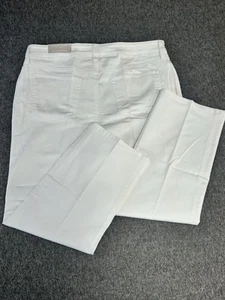 Pantalones de mezclilla elásticos cortos de pierna recta de tiro alto blancos talla 2,5/14 nuevos con etiquetas de Chico para mujer - Imagen 1 de 11