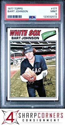 1977 Topps #177 Bart Johnson White Sox PSA 9 Foto 1 de 2