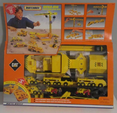 Matchbox 1997 Mega-Rig Construction Site CAT Play Set NIB - Image 1 of 4