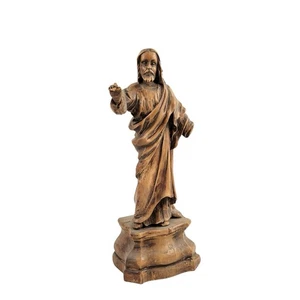 Major Antique 17th/18th C Baroque Carved Wood Christ Statue Altarpiece Figure - Bild 1 von 21