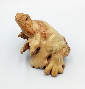 Lagarto parásito adorno de madera arte escultura madera, 156 G, altura aprox. 9,7 cm - Imagen 1 de 11