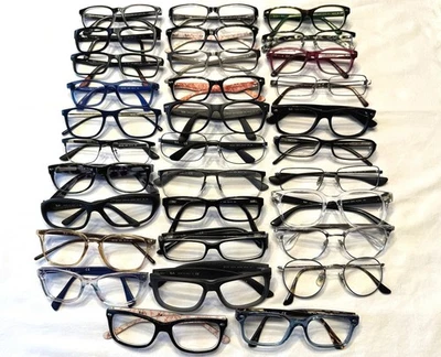 Lot 32 Ray-Ban Eyeglasses Sunglasses Frames for Parts or Repair Read Description - Image 1 of 4