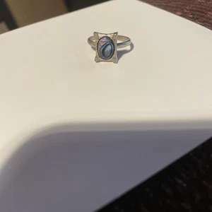 Natürlicher Abalone Muschel Fingerring Glücksamulett verstellbar Vintage schön - Bild 1 von 4