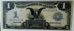 1899 Silver Certificate Black Eagle Large Note $1 Dollar X11401263A Fr-236 - Picture 1 of 6