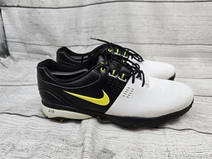 Men's Nike Air Rival III 3 White Black Green Golf Shoes 628533-100 Size 9.5 - Picture 1 of 9