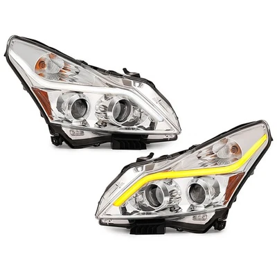Clear LED Projector Headlights For Infiniti G25/G37/Q40 Sedan 4-Door 2010-13 15 - Image 1 of 4