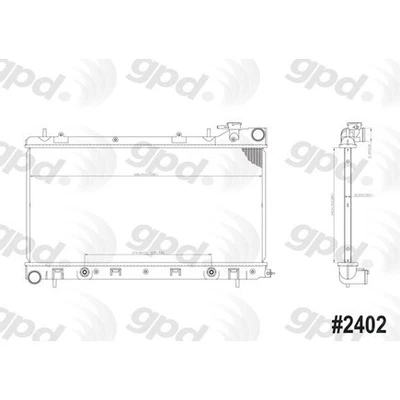 全球零件分销商 2402C GPD 散热器 2402 C — 第 1/4 张图片