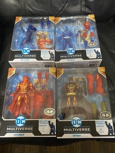MCFARLANE DC MULTIVERSE COMPLETE JUSTICE LEAGUE TASK FORCE PLATINUM DARKSEID BAF - Picture 1 of 11