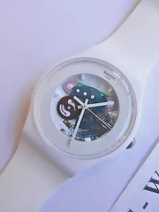 SWATCH Nuevo Gent SUOW100 Lacado Blanco Nuevo - Imagen 1 de 2