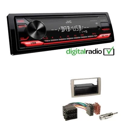 JVC 1-DIN Digital Media Autoradio DAB+ USB für Lancia Musa 2004-2012 anthrazit - Bild 1 von 4