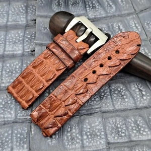 26 mm/26 mm exotisches Leder Uhrenarmband maßgeschneidert Vintage minimalistischer Stil - Bild 1 von 11