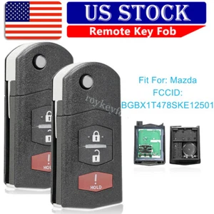 2 Keyless Entry Remote for 2007 2008 2009 2010 2011 2012 Mazda CX-7 Car Key Fob - Picture 1 of 8