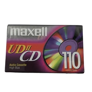 Maxell UDII-CD 110 Minute Cassette Tape New Sealed - Picture 1 of 3