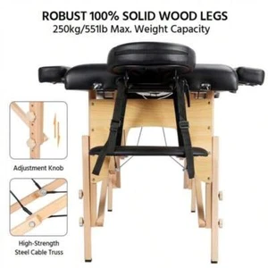 Massage Bed 2 Fold Massage Table Portable Spa Table Salon Bed-Super Discounts - Picture 1 of 27