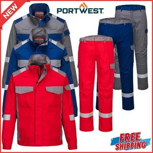 Portwest Bizflame Industry zweifarbige flammbeständige Jacke & Hose FR08/FR06 - Bild 1 von 13
