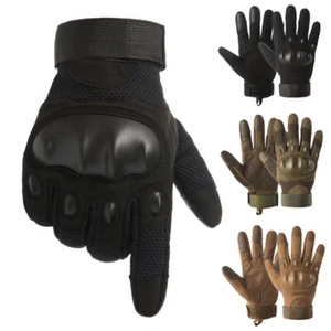Tactical Rubber Protect Shell Gloves Men Army Military Combat Training Mittens - Picture 1 of 15