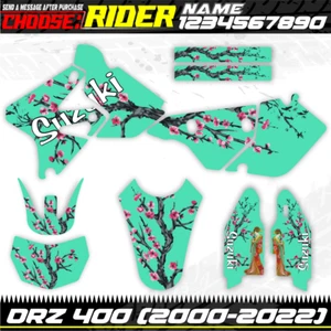 Suzuki Drz400sm Drz400s Drz 400 Kit Graphics Decals Stickers 2000-2022 SDR-tea - Foto 1 di 2