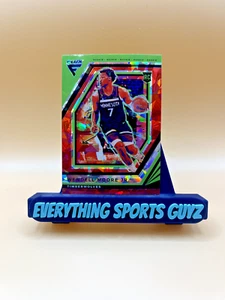 2022 Panini Flux Rookies Red Cracked Ice Prizm Wendell Moore Jr #220 Rookie RC - Picture 1 of 2