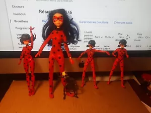 lot Miraculous Lady bug et and chat noir black cat playmates bandai - Foto 1 di 6