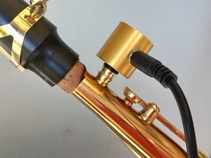 PiezoBarrel P7 Pickup Microphone & 4 meter Cable with Fittings for Alto Sax - Picture 1 of 17