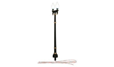 Woodland Scenics JP5640 N Scale Double Lamp Post Street Lights - Image 1 of 4
