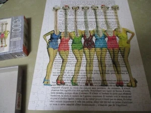COMPLETE Cardinal Coco de Paris OSTRICHES IN VINTAGE BATH SUITES 300 Pc Puzzle - Picture 1 of 6