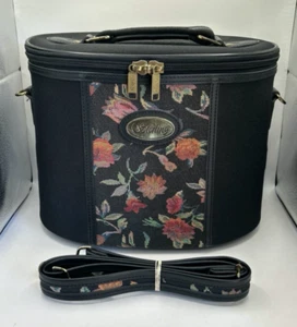 Sterling Vanity Case Black 12 x 9 x 8" With Shoulder Carry Strap - Picture 1 of 12