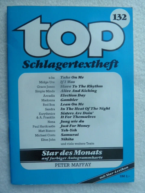 top Schlagertextheft Nr. 132, leider ohne Autogrammkarte - Bild 1 von 1