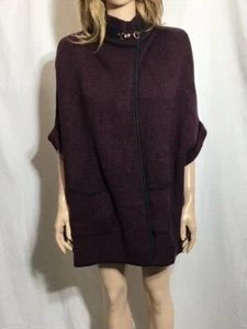 Women's NWT Cejon Bird's Eye Riding Poncho Cape With Welt Pockets One Size - Picture 1 of 8