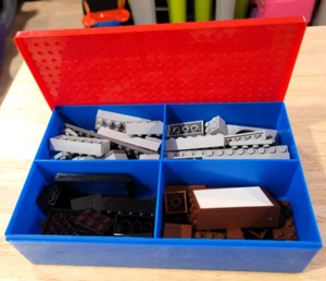 Lego Travel Box with some Legos - Picture 1 of 2
