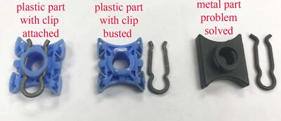 Juego de 2 reguladores de ventana bloque pivote deslizante metal para Volvo todos los modelos 3509416 Foto 1 de 3