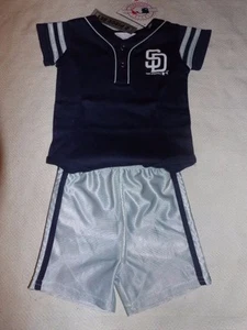MLB San Diego Padres 2 Piece Baby Infant Outfit Set Size 6-9 Months NWT - Picture 1 of 3