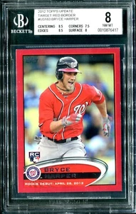 Bryce Harper 2012 Topps Update RED #US183 RC ROOKIE DEBUT! BGS 8! VERY RARE MVP! - Picture 1 of 2